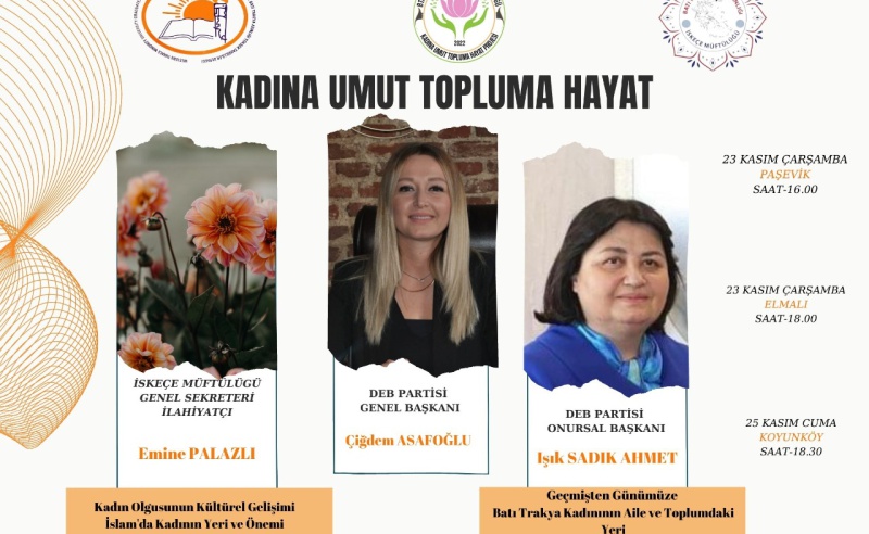 KADINA UMUT TOPLUMA HAYAT PROJESİ  DEVAM EDİYOR