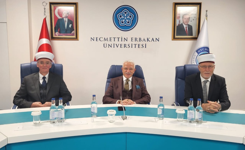 MÜFTÜMÜZ REKTÖR PROF. DR. CEM ZORLU’YU ZİYARET ETTİ