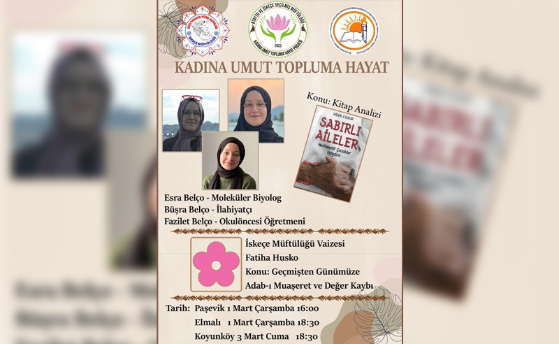 ‘KADINA UMUT TOPLUMA HAYAT’ PROJESİ DEVAM EDİYOR