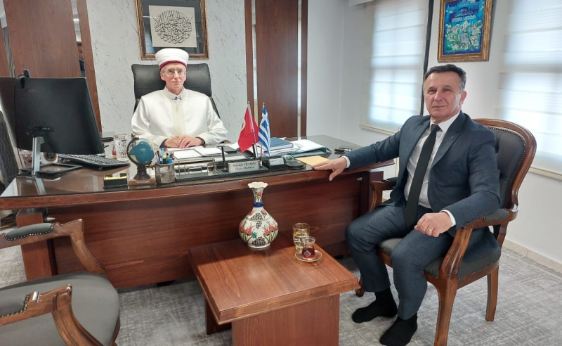 DMT EYALET MECLİSİ BAŞKAN YARDIMCISINDAN MÜFTÜMÜZE NEZAKET ZİYARETİ