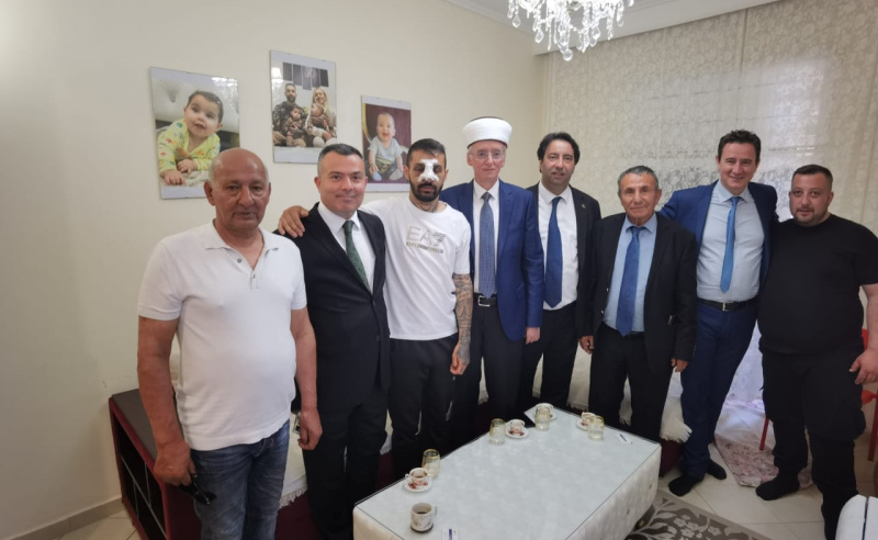 MÜFTÜMÜZ TRAMPA AOTHRAKİS SELANİK FUTBOL TAKIMI BAŞKANINI ZİYARET ETTİ
