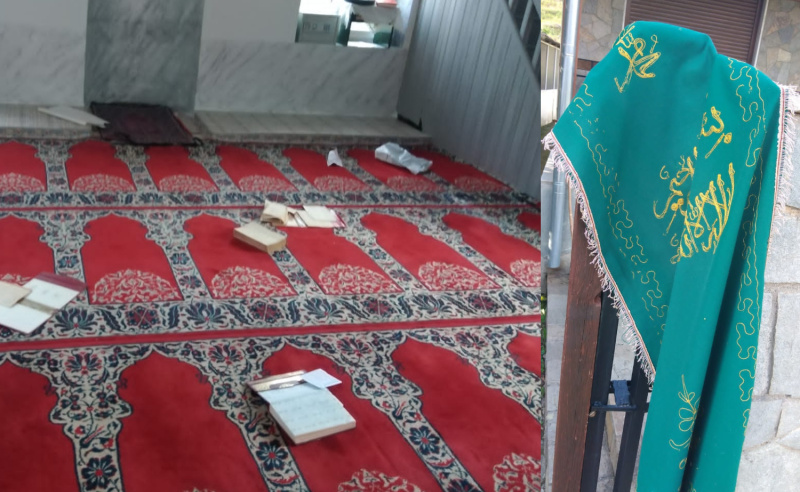İSKEÇE ILICA’DA CAMİ VE KUR’AN-I KERİM’E ÇİRKİN SALDIRI