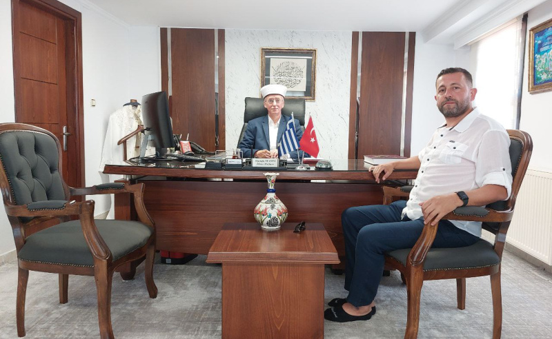 BTTDD BURSA ŞUBESİ BAŞKANI HASAN KARAÖMER MÜFTÜMÜZ TRAMPA’YI ZİYARET ETTİ