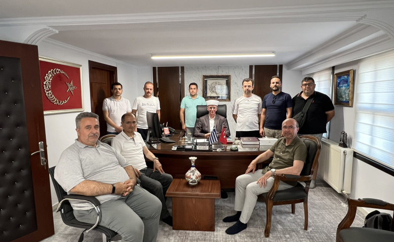 KONYA SELÇUKLU İLÇESİ BELEDİYE BAŞKANI AHMET PEKYATIRMACI VE BERABERİNDEKİ HEYET MÜFTÜMÜZÜ ZİYARET ETTİ