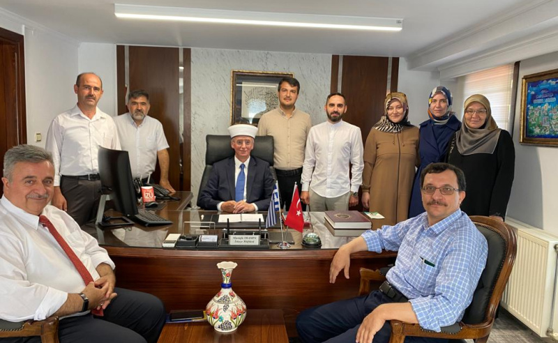 PROF. DR. NECDET TOSUN MÜFTÜMÜZ TRAMPA’YA ZİYARET GERÇEKLEŞTİRDİ