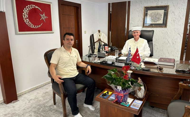 KUVEYT TÜRK BANK ALMANYA İNSAN KAYNAKLARI MÜDÜRÜ MÜFTÜMÜZ TRAMPA’YI ZİYARET ETTİ