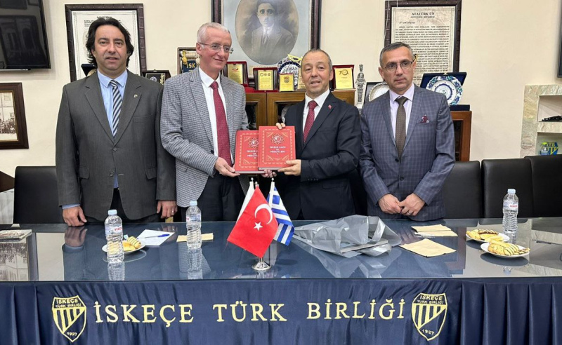 TÜRKİYE’DEN GELEN HEYETLE İSKEÇE TÜRK BİRLİĞİ’NDE GÖRÜŞME